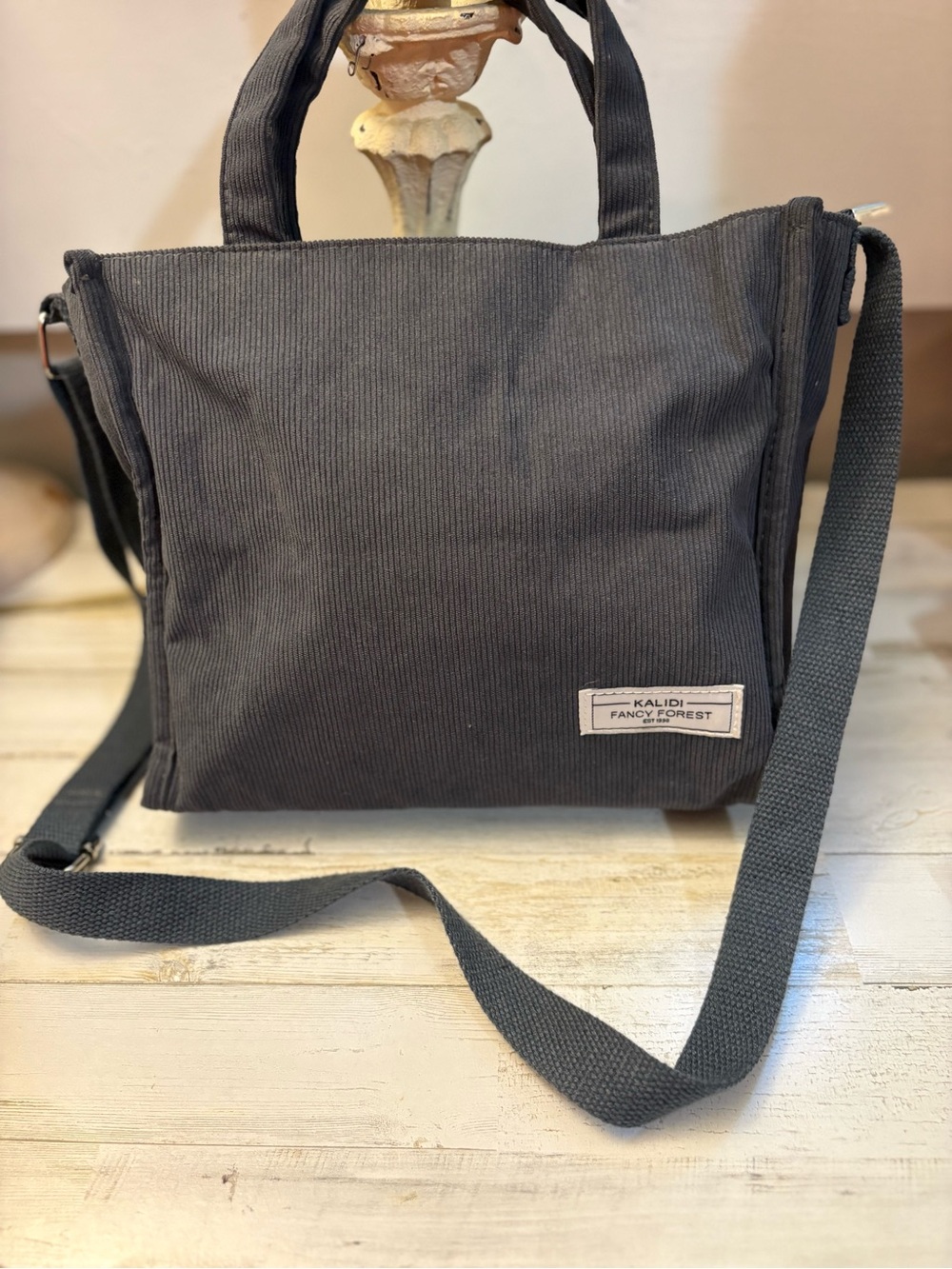 Mini Crossbody Bag in Dark Gray